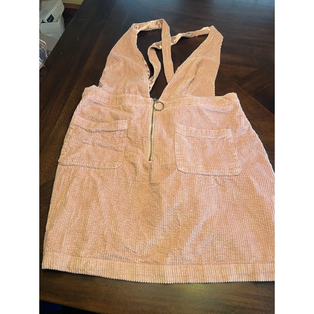 Wild Fable Mauve Pink Corduroy Overall Jumper Dress XXL